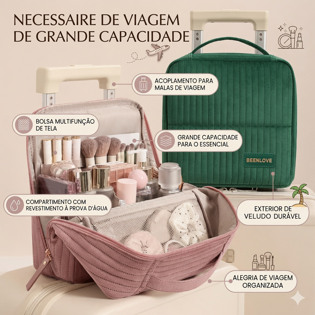 GlowCase — Nécessaire Organizadora Premium