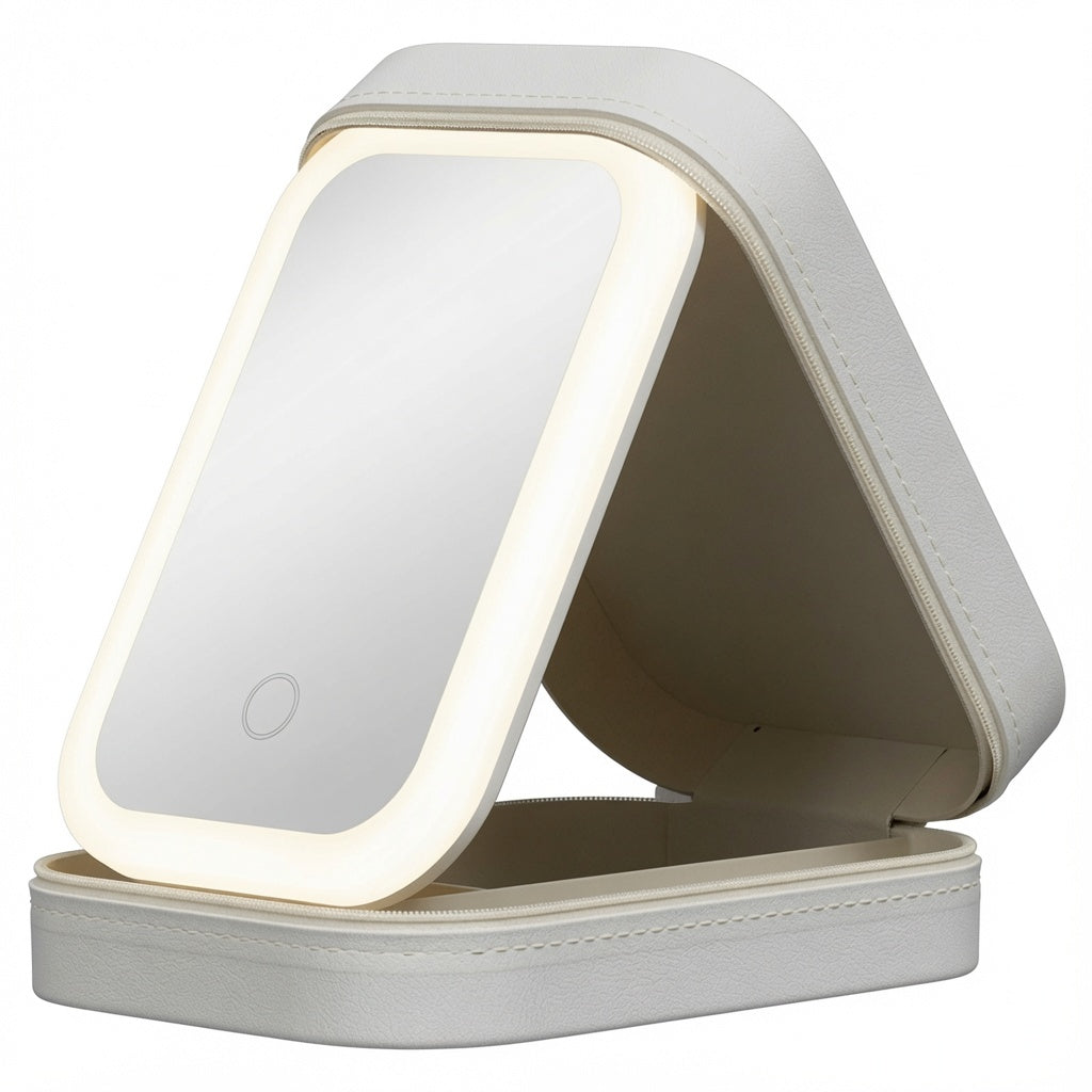 GlowMirror — Estojo de Maquiagem com Espelho LED