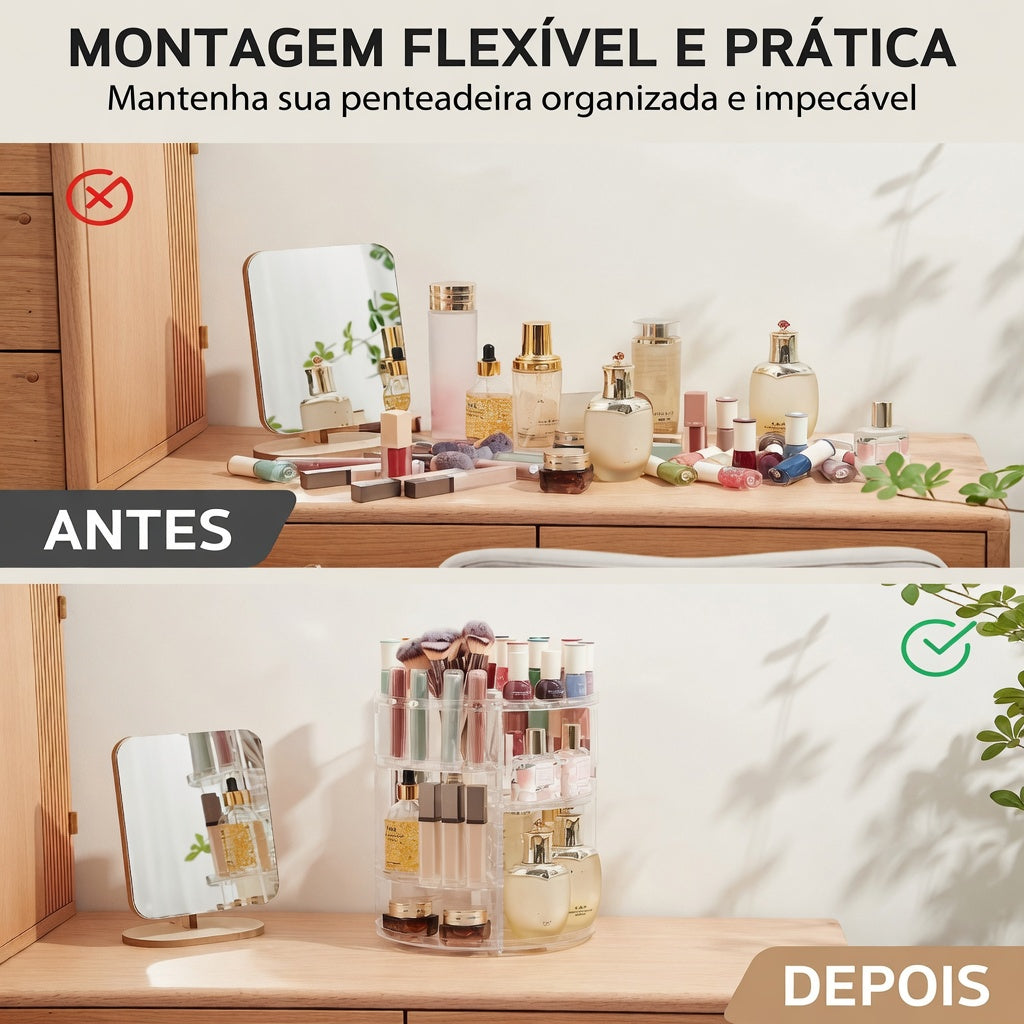 GlowOrganize - Organizador de Cosméticos 360º